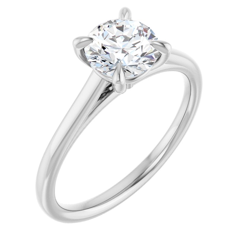 Petite Claw-Prong Solitaire