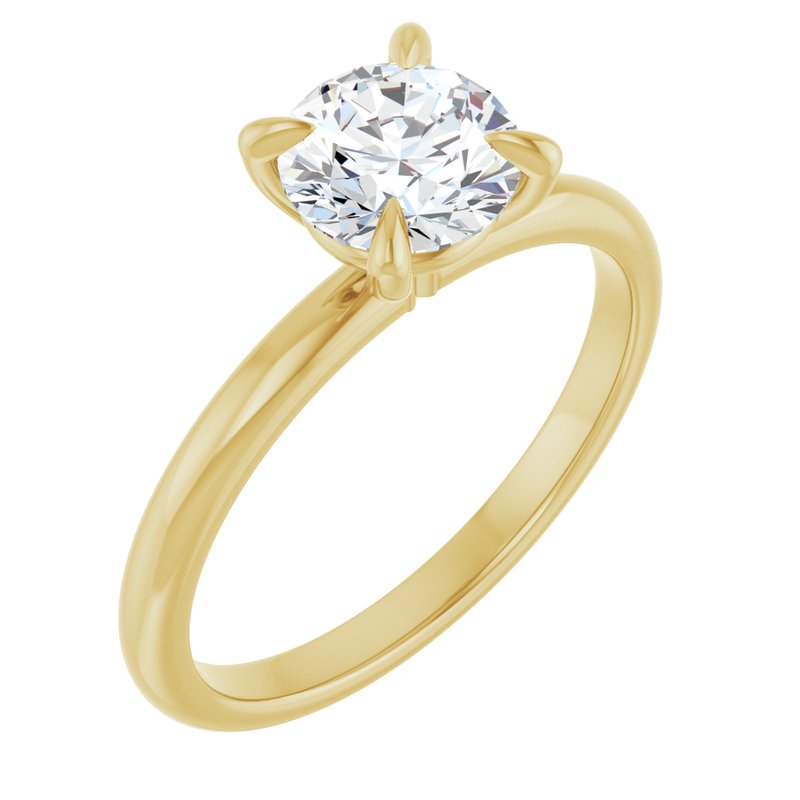 Classic Claw-Prong Solitaire — 14K Yellow Gold