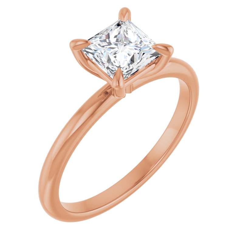 Classic Claw-Prong Solitaire — 14K White/Rose Gold
