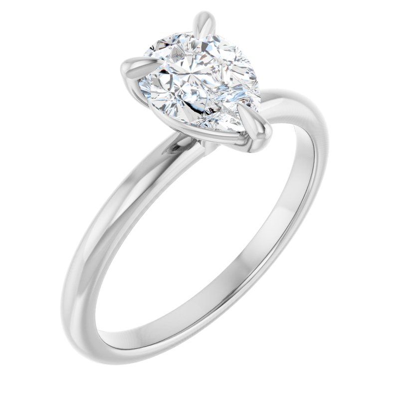 Classic Claw-Prong Solitaire — 14K White Gold