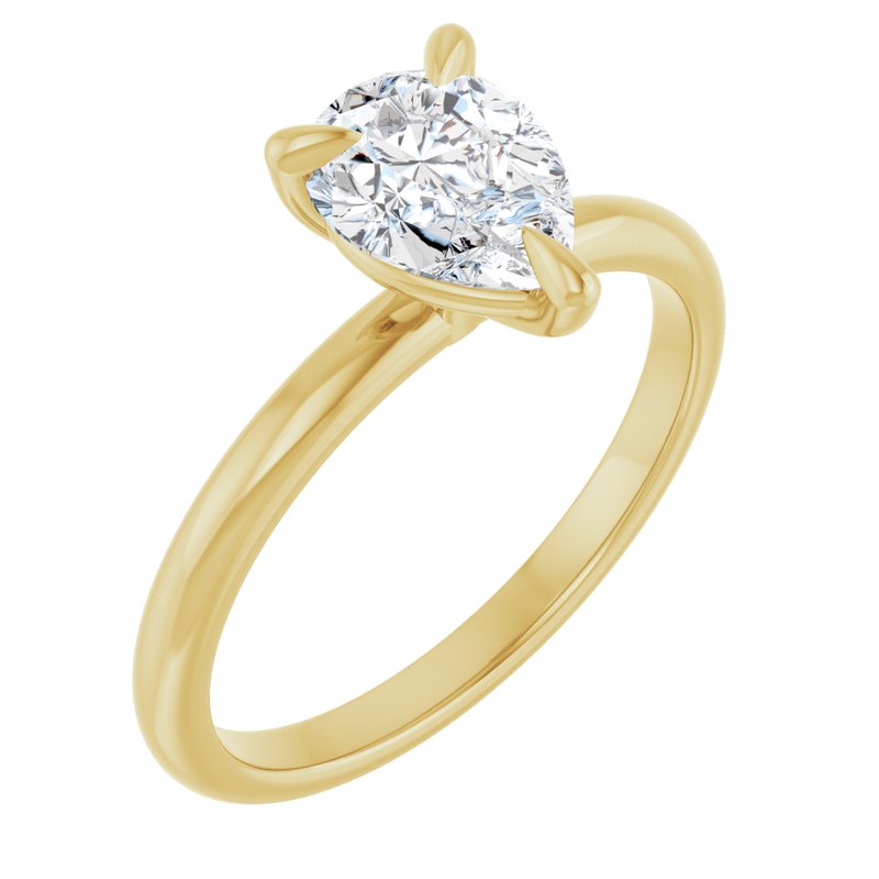 Classic Claw-Prong Solitaire — 14K Yellow Gold