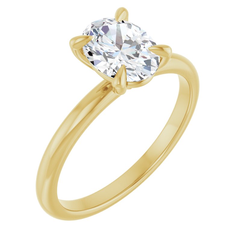 Classic Claw-Prong Solitaire — 14K Yellow Gold