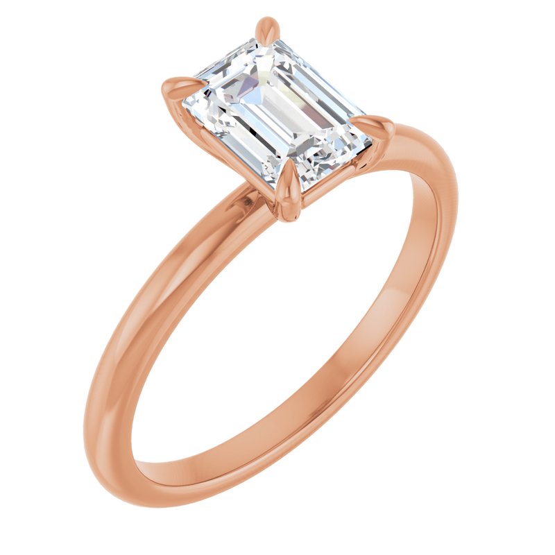 Classic Claw-Prong Solitaire — 18K White/Rose Gold