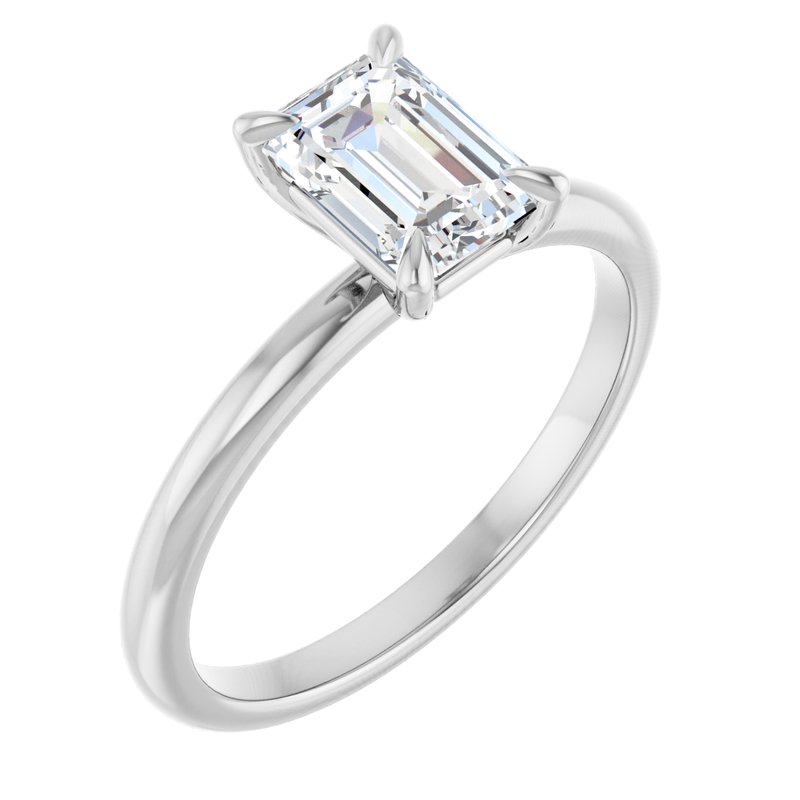 Classic Claw-Prong Solitaire — 14K White Gold
