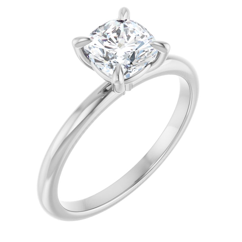 Classic Claw-Prong Solitaire — 14K White Gold