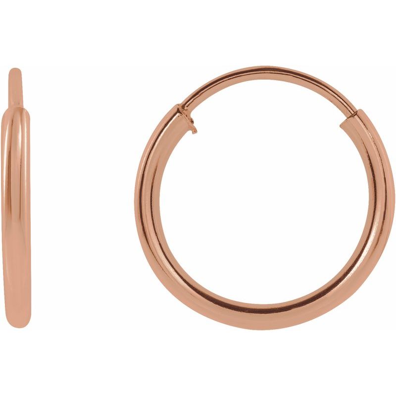 Flexible Endless Tube Hoop Earrings