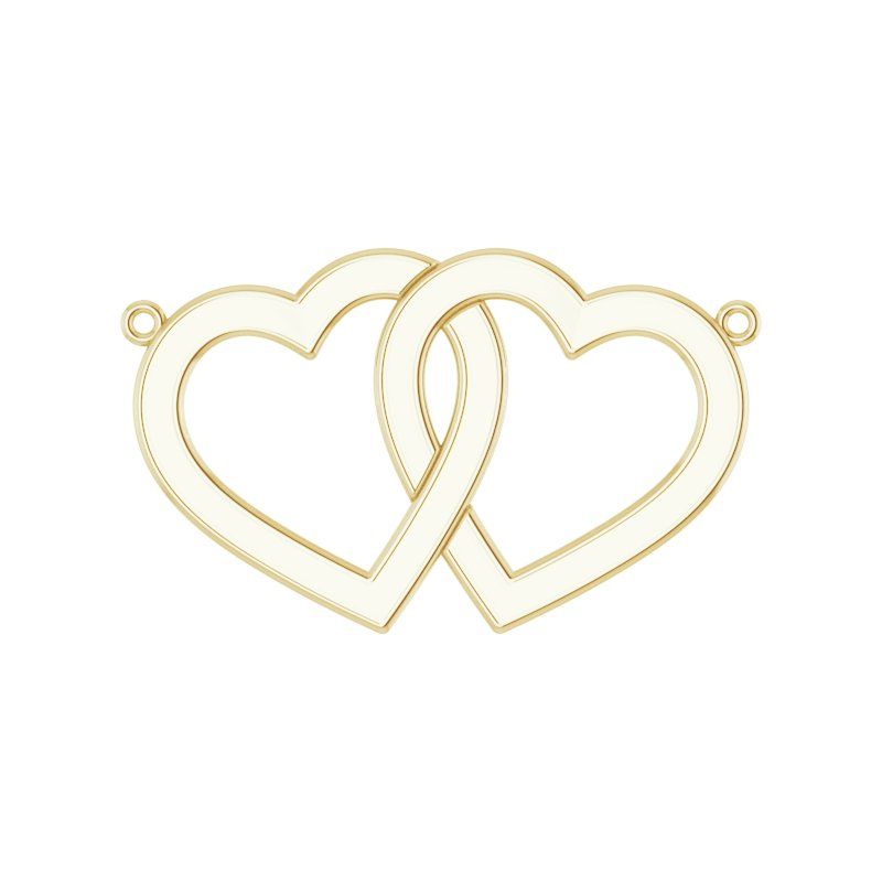 Engravable Family Interlocking Heart Necklace