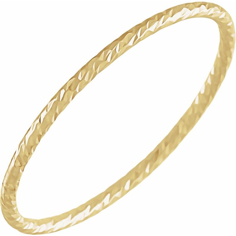 Faceted Stackable Ring