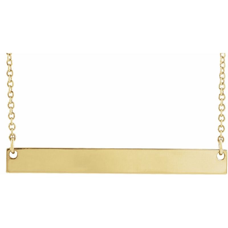 Engravable Bar Necklace No. 3