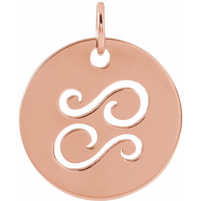 Zodiac Disc Necklace or Charm/Pendant