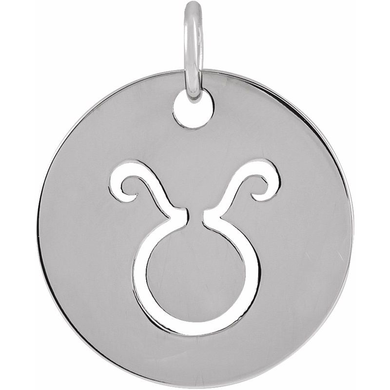 Zodiac Disc Necklace or Charm/Pendant