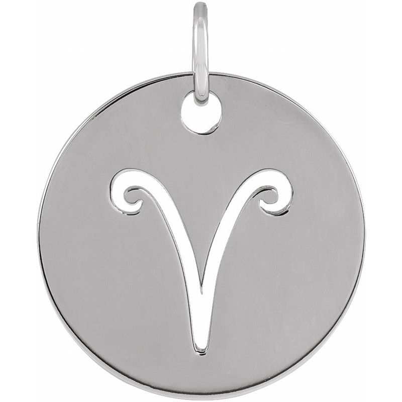 Zodiac Disc Necklace or Charm/Pendant