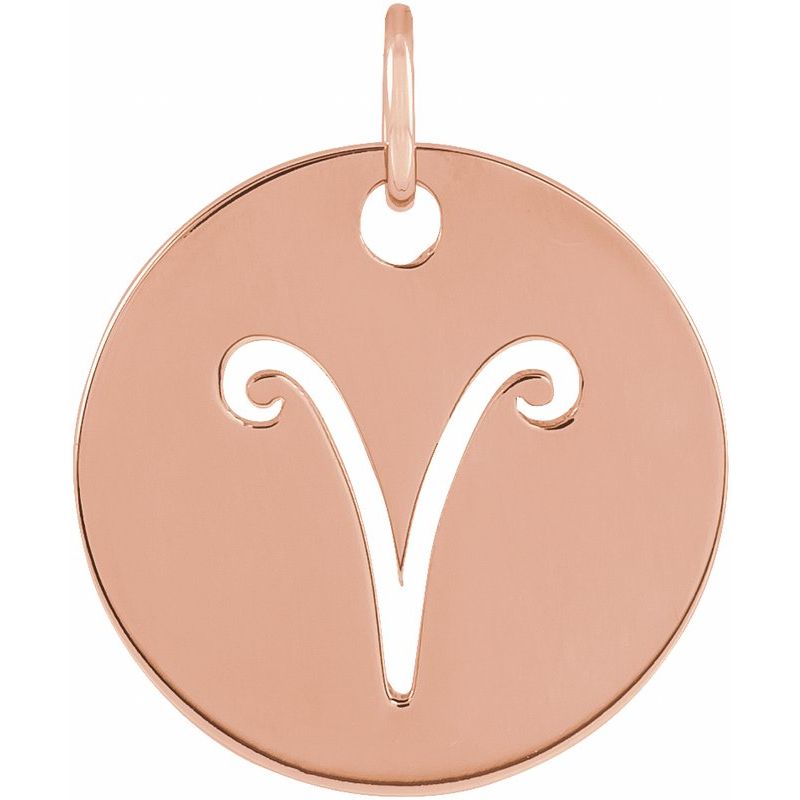 Zodiac Disc Necklace or Charm/Pendant