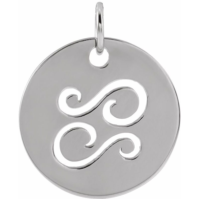 Zodiac Disc Necklace or Charm/Pendant