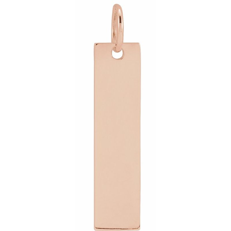 Engravable Bar Necklace or Charm/Pendant