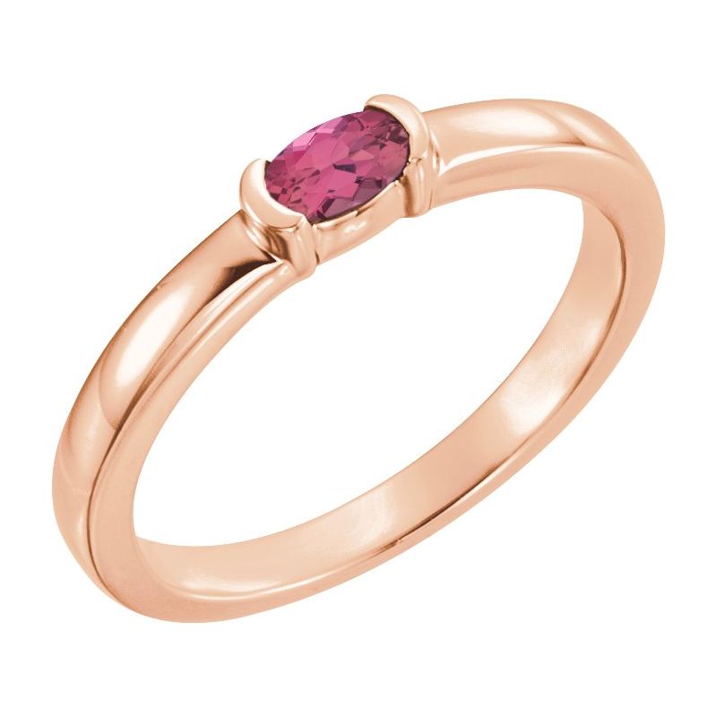 Half-Bezel Family Stackable Ring No. 2