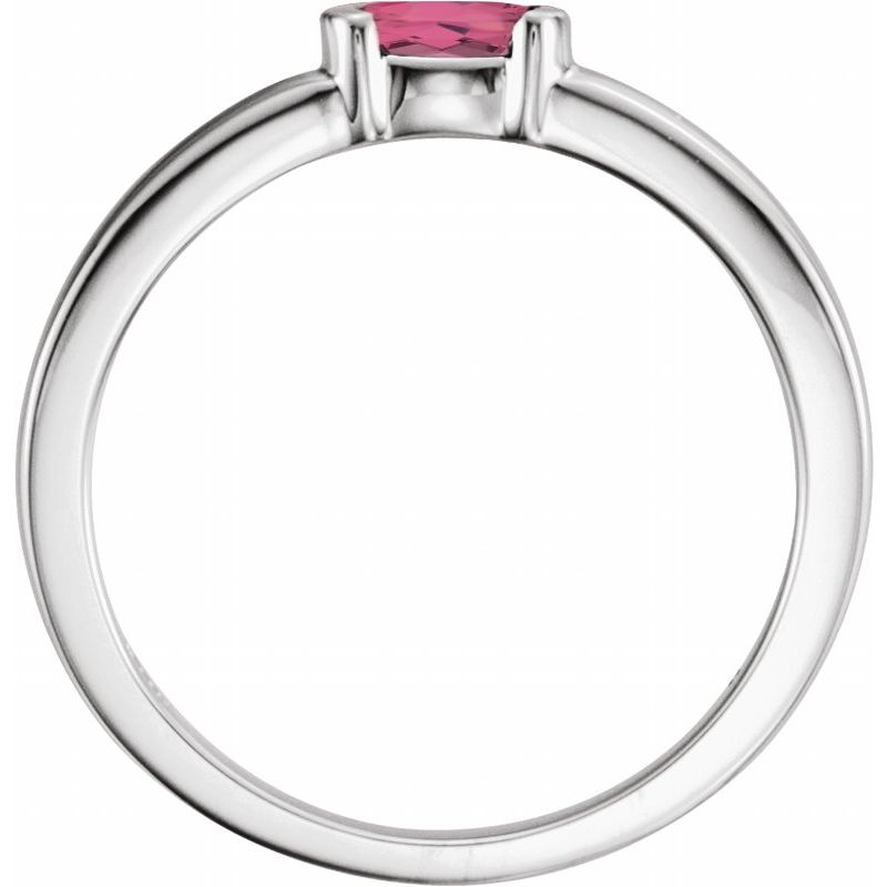 Half-Bezel Family Stackable Ring No. 2