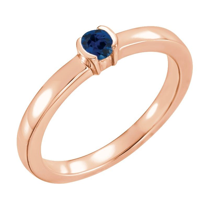 Half-Bezel Family Stackable Ring No. 3