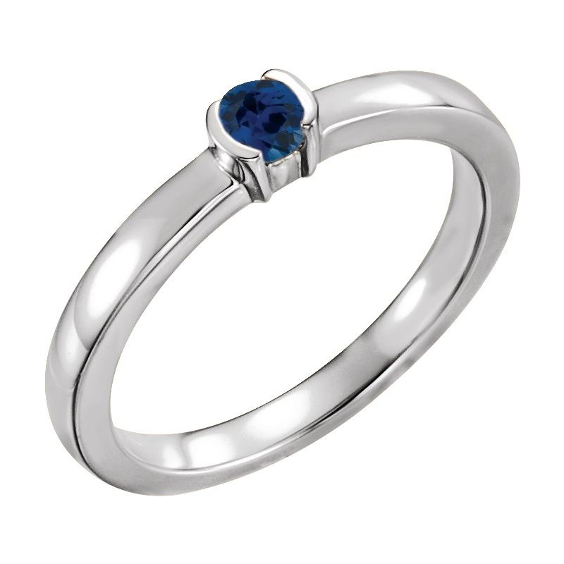 Half-Bezel Family Stackable Ring No. 3