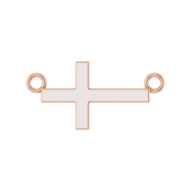 Sideways Cross Necklace