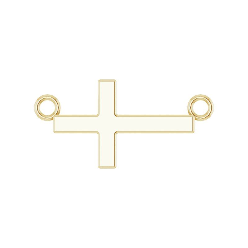 Sideways Cross Necklace