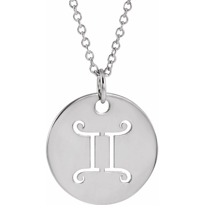 Zodiac Disc Necklace or Charm/Pendant
