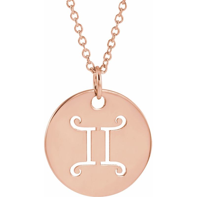 Zodiac Disc Necklace or Charm/Pendant