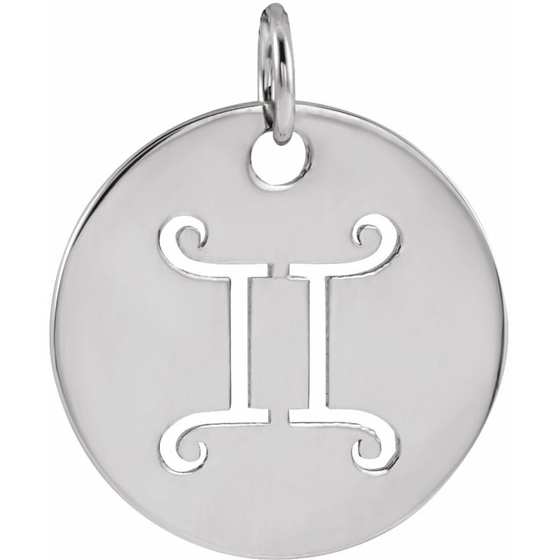Zodiac Disc Necklace or Charm/Pendant