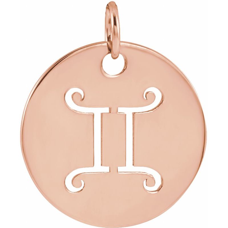 Zodiac Disc Necklace or Charm/Pendant