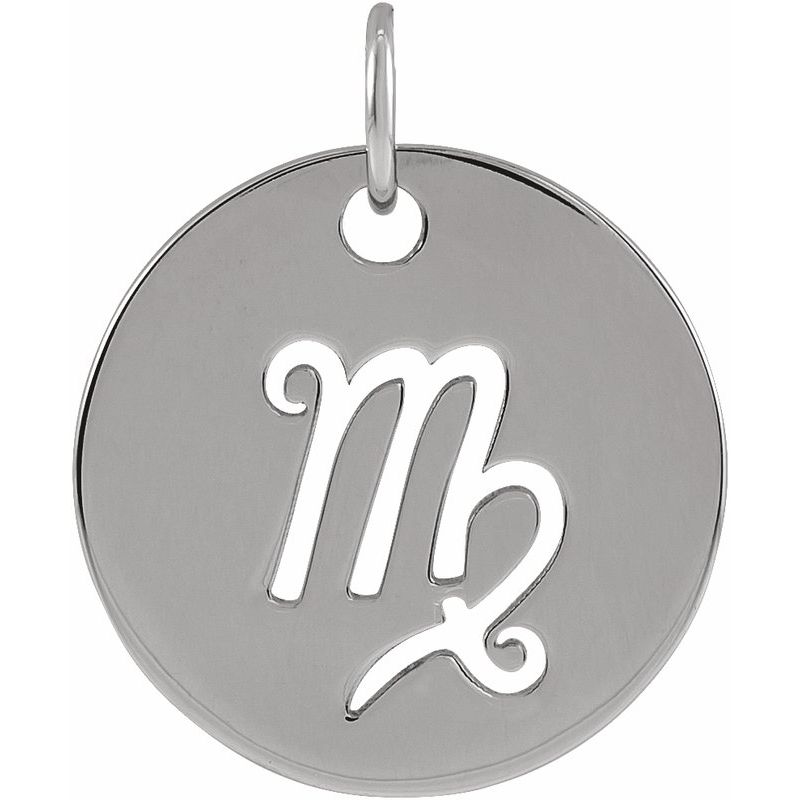 Zodiac Disc Necklace or Charm/Pendant