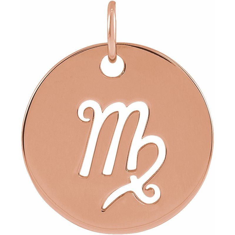 Zodiac Disc Necklace or Charm/Pendant