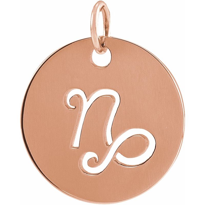 Zodiac Disc Necklace or Charm/Pendant