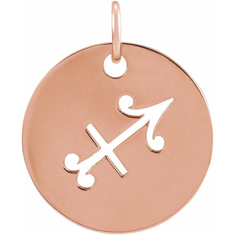 Zodiac Disc Necklace or Charm/Pendant