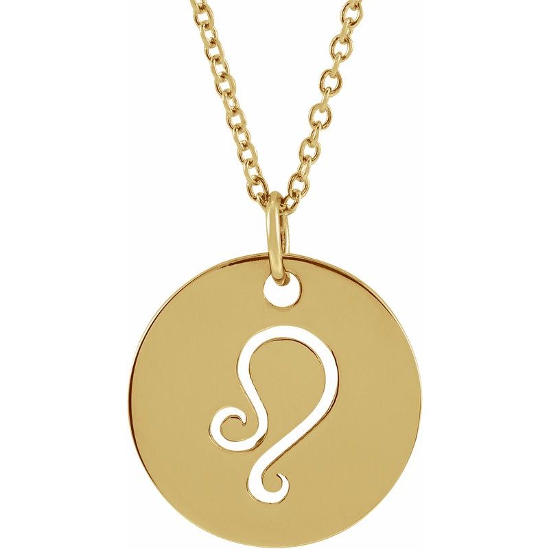 Zodiac Disc Necklace or Charm/Pendant