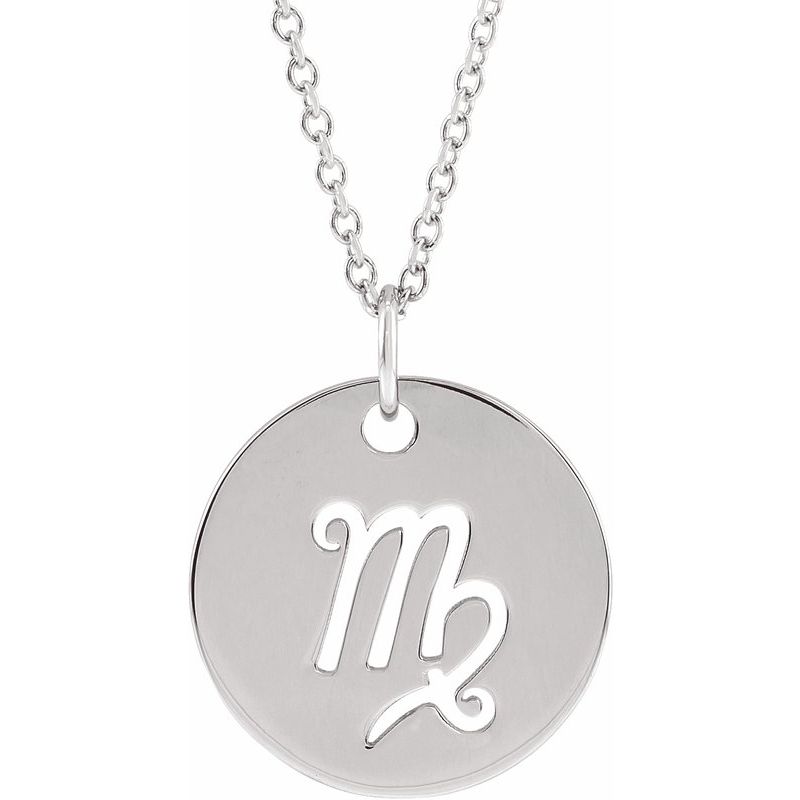 Zodiac Disc Necklace or Charm/Pendant
