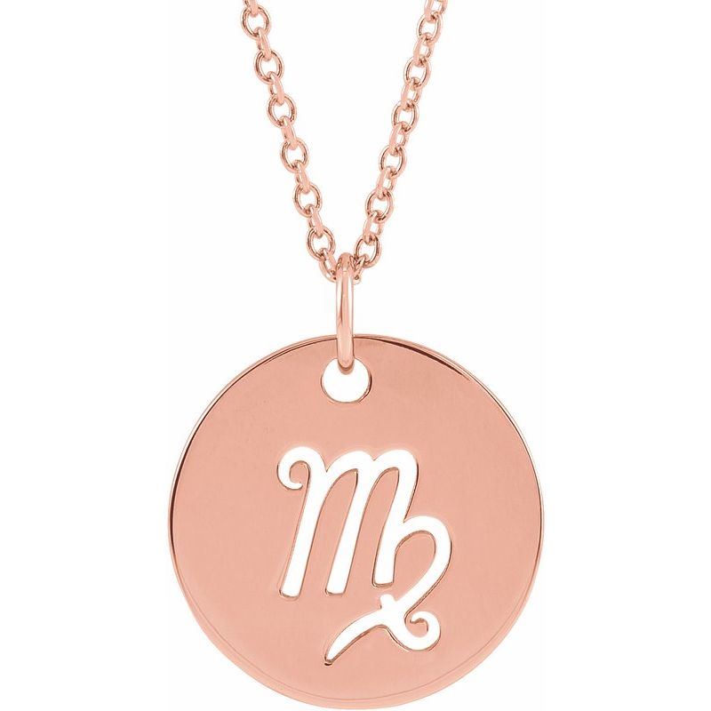 Zodiac Disc Necklace or Charm/Pendant
