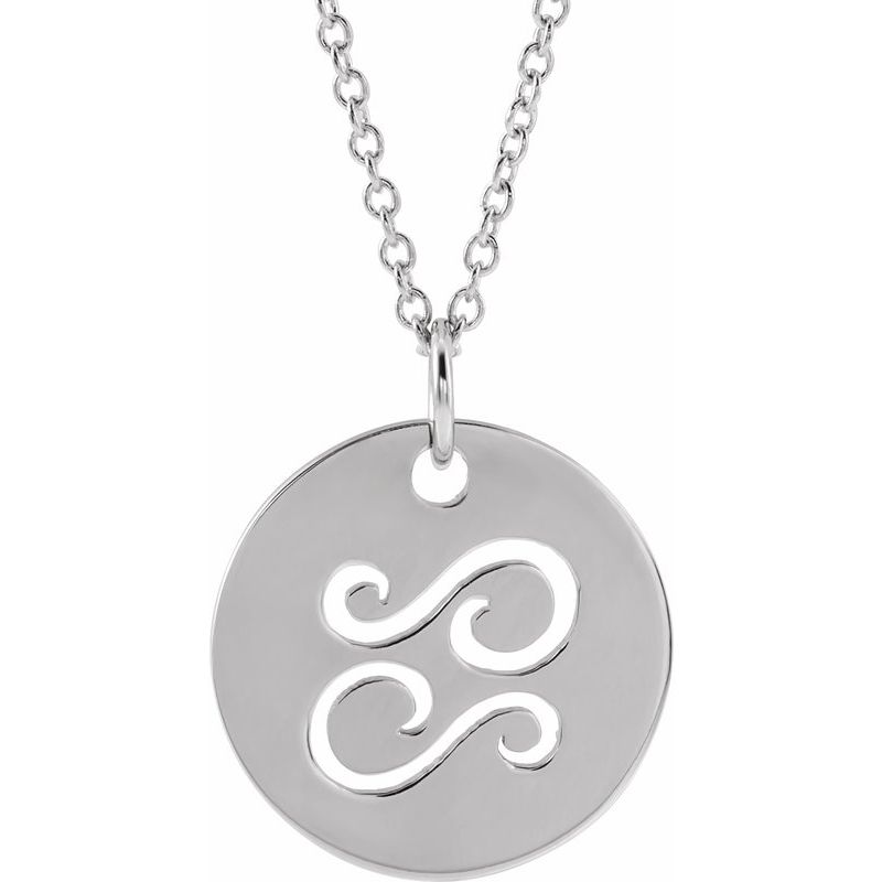 Zodiac Disc Necklace or Charm/Pendant