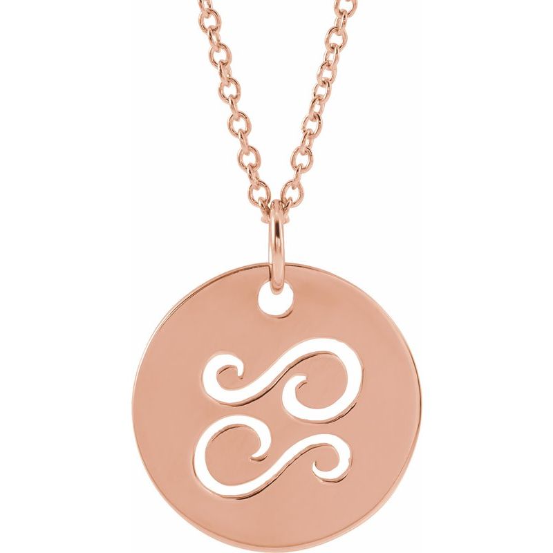 Zodiac Disc Necklace or Charm/Pendant