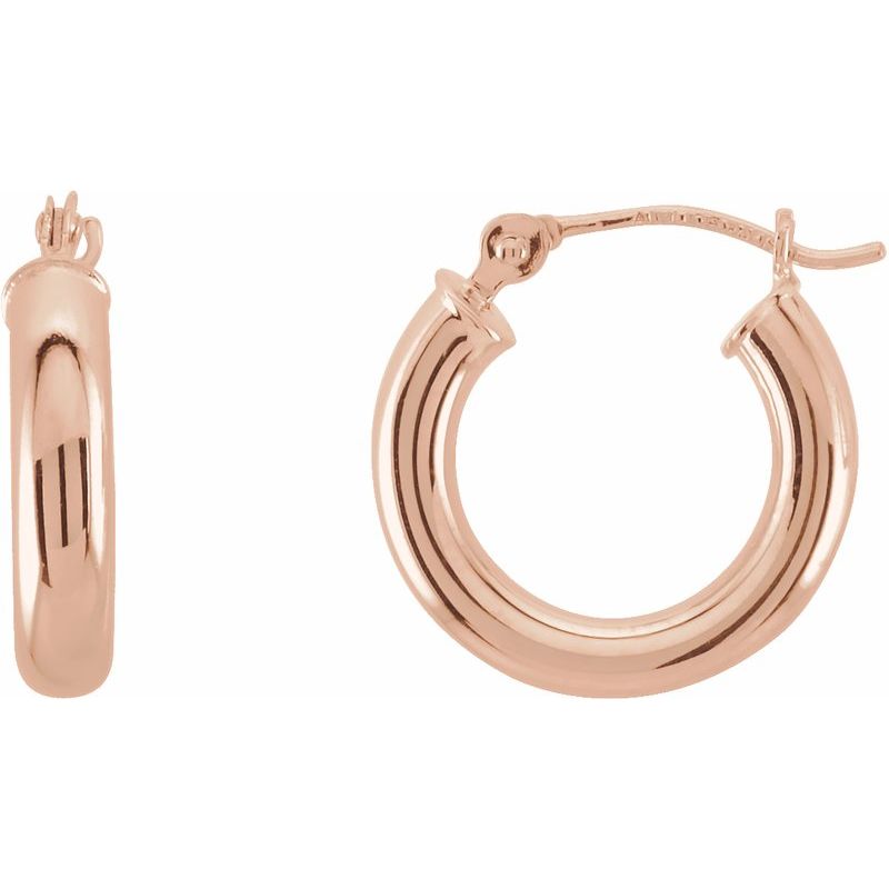 Tube Hoop Earrings No. 3