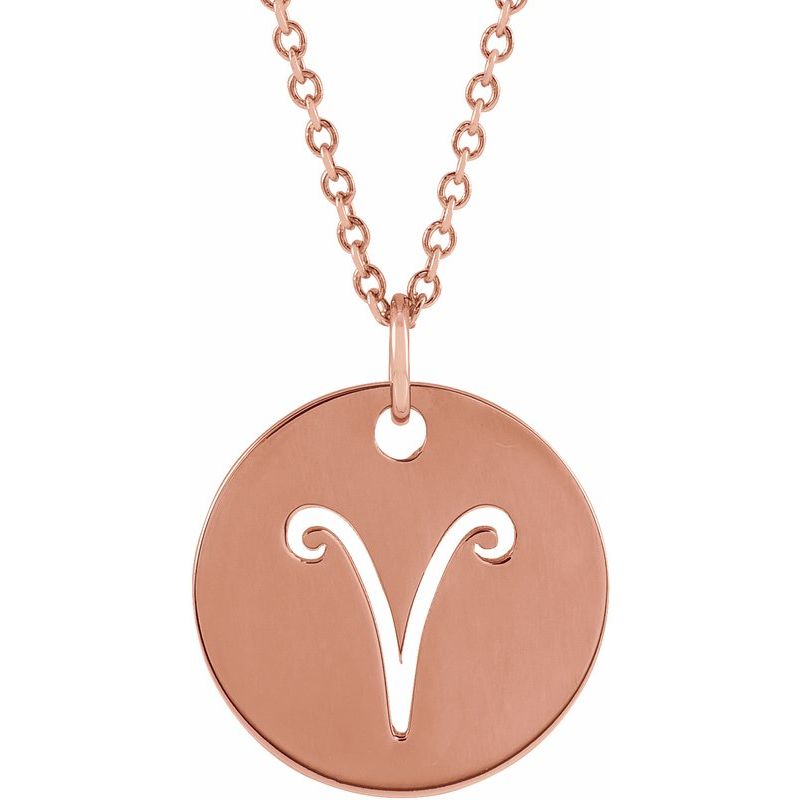 Zodiac Disc Necklace or Charm/Pendant