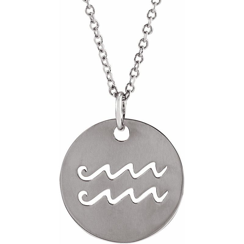 Zodiac Disc Necklace or Charm/Pendant