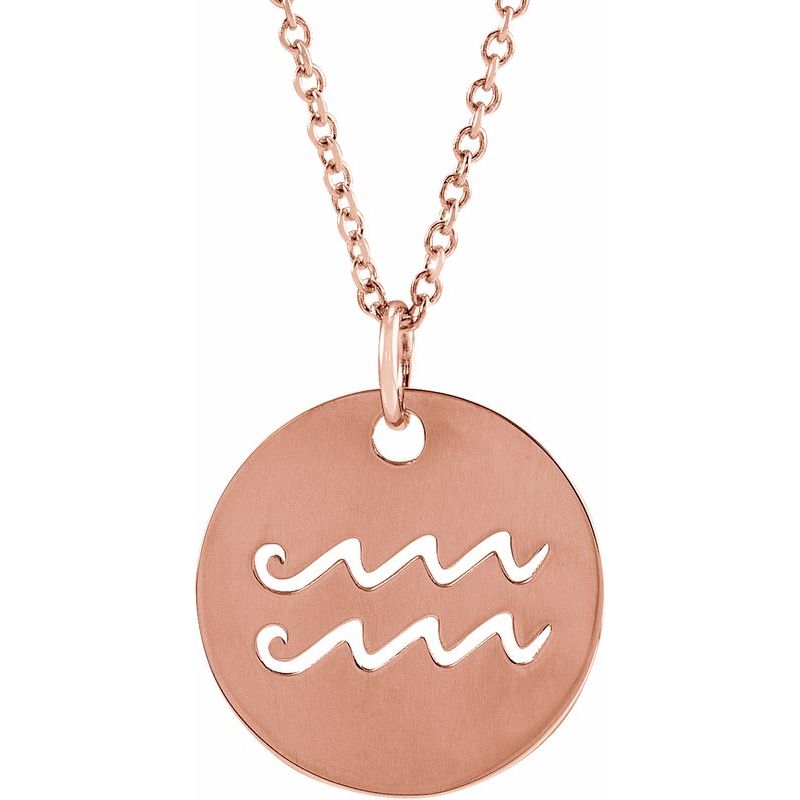 Zodiac Disc Necklace or Charm/Pendant