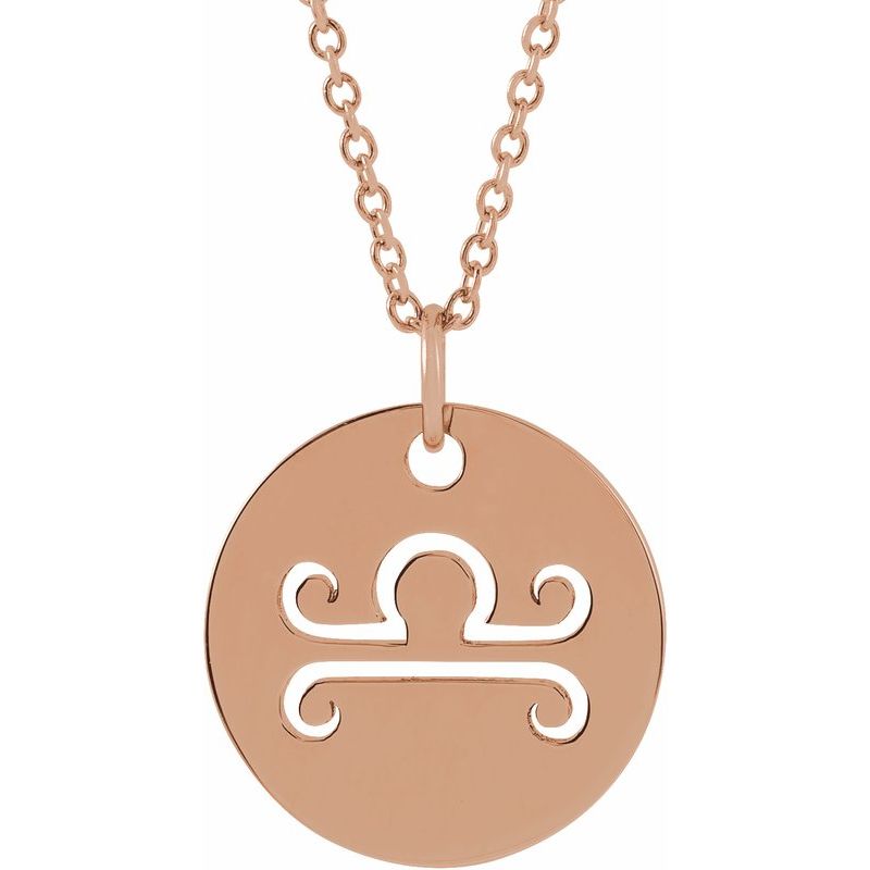 Zodiac Disc Necklace or Charm/Pendant