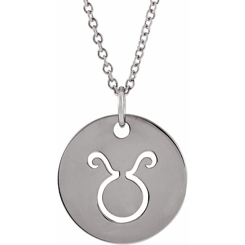 Zodiac Disc Necklace or Charm/Pendant