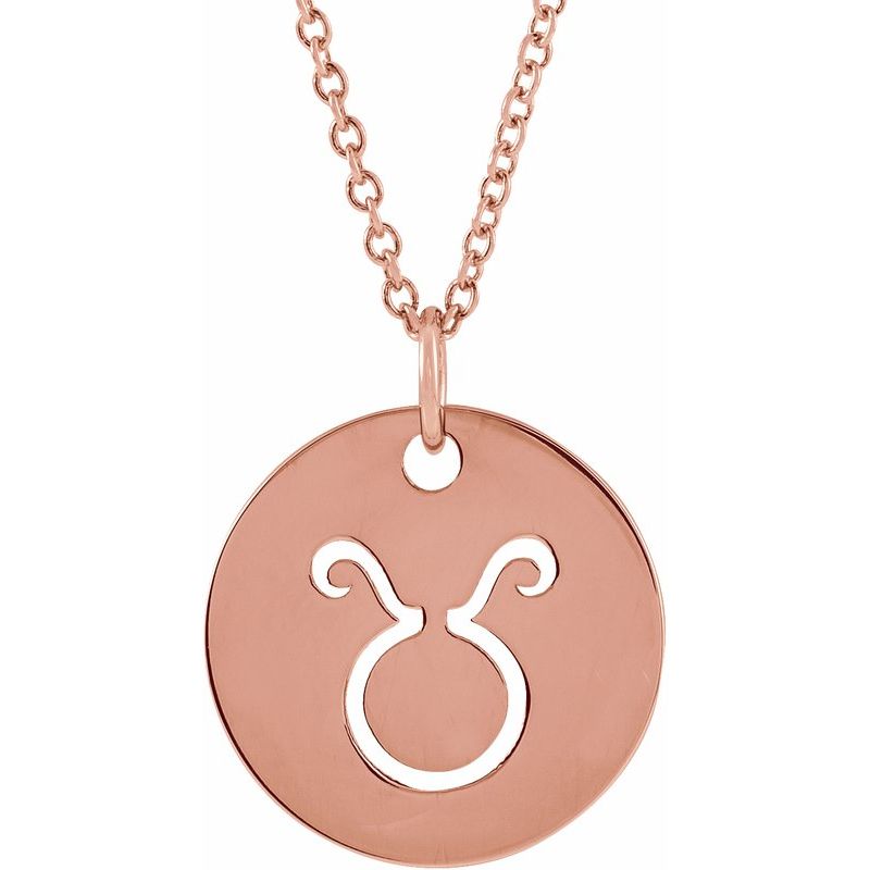 Zodiac Disc Necklace or Charm/Pendant