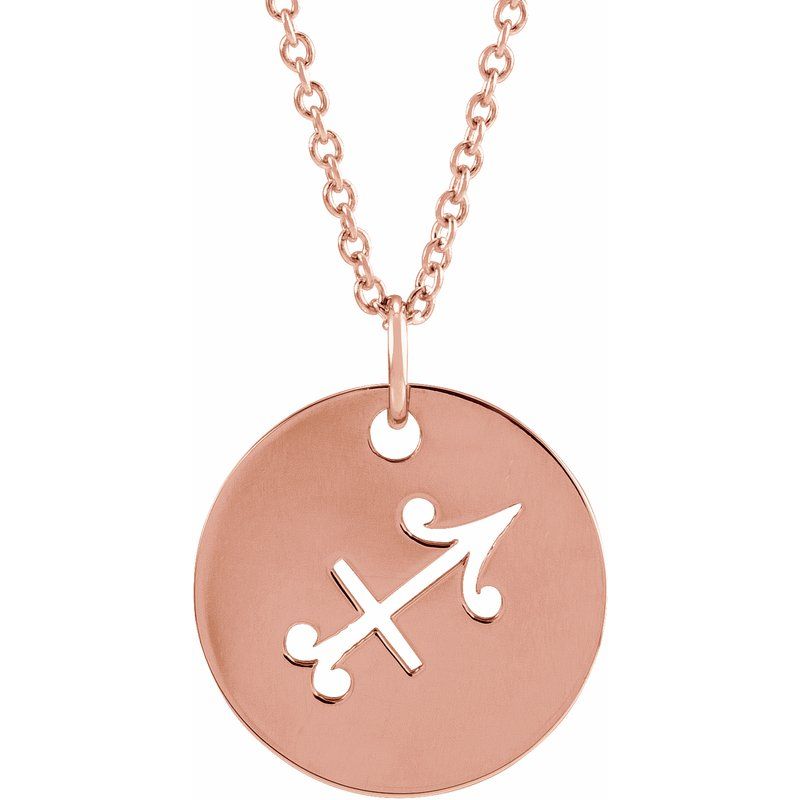 Zodiac Disc Necklace or Charm/Pendant