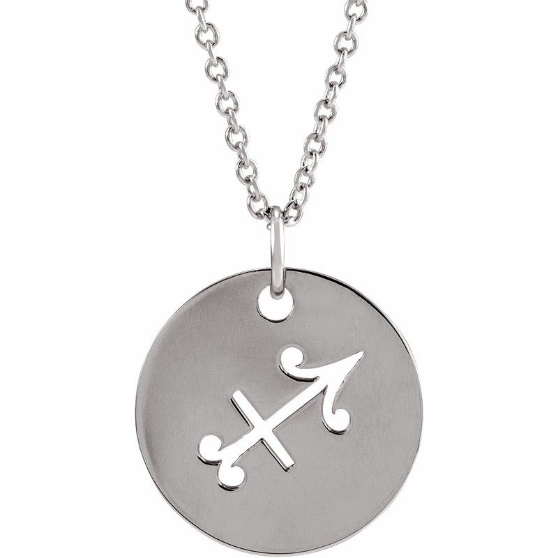 Zodiac Disc Necklace or Charm/Pendant