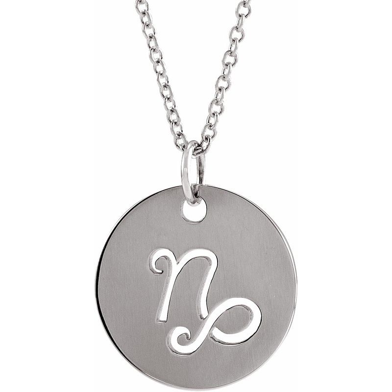 Zodiac Disc Necklace or Charm/Pendant