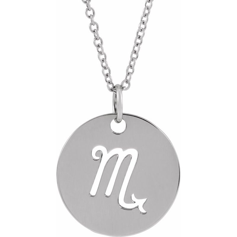 Zodiac Disc Necklace or Charm/Pendant