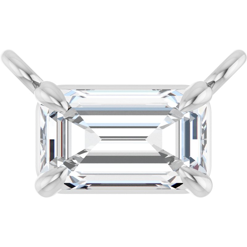 Claw-Prong Solitaire Necklace or Center